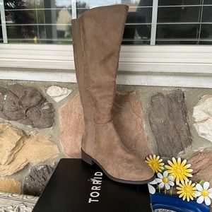 Torrid Faux Suede Knee-High Boot
